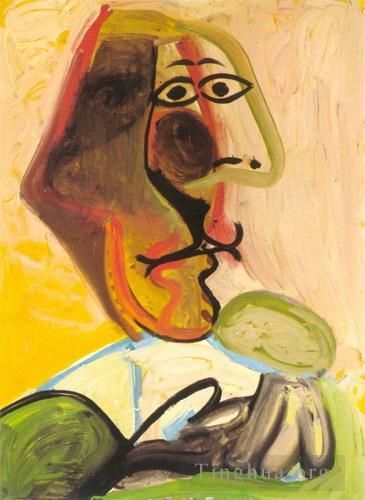 Pablo Picasso Ölgemälde - Buste d`homme 1971